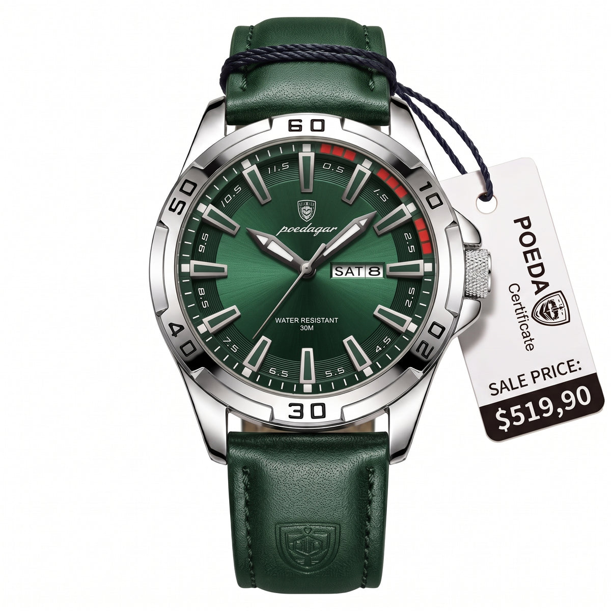 POEDAGAR SILVER GREEN